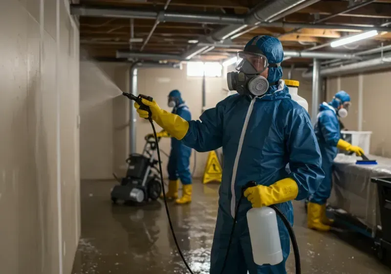 Basement Sanitization and Antimicrobial Treatment process in Golden Valley, AZ